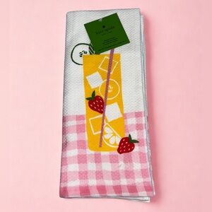 NWT Kate Spade | 2-Pack Kitchen Towels | Lemonade w/ strawberry Print